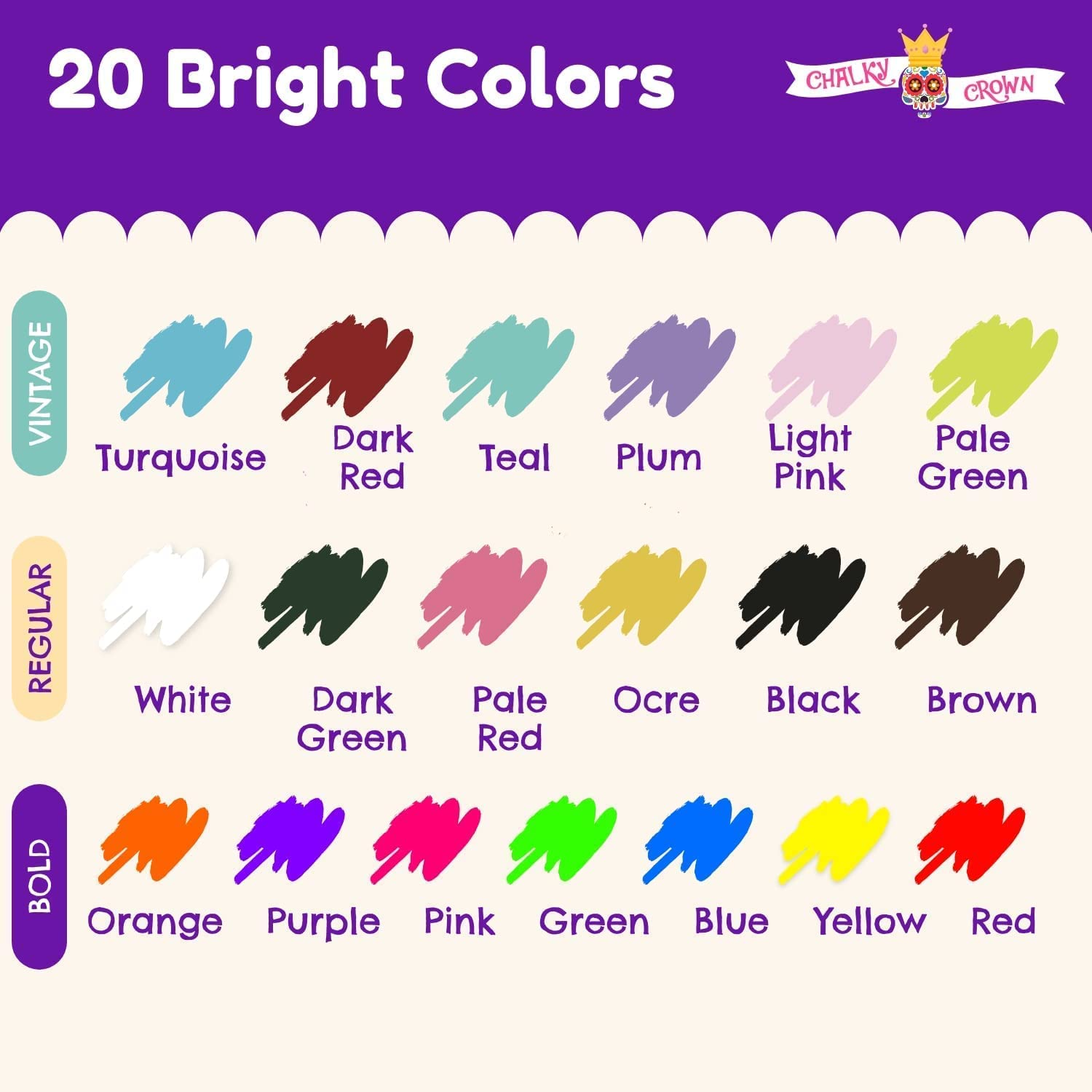 Bold Chalk Markers (20 Pack)
