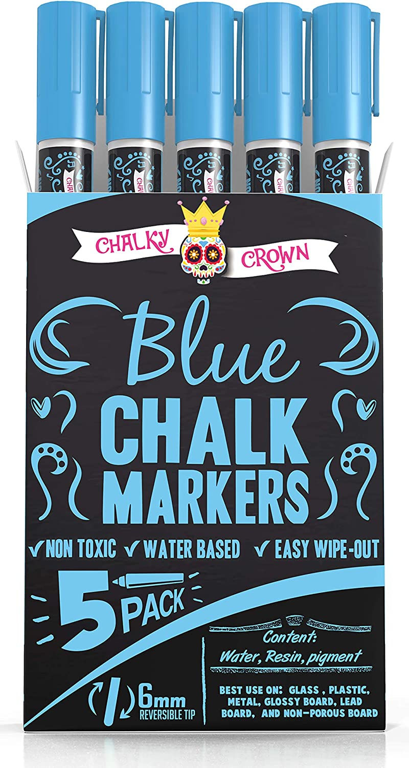 Blue Liquid Chalk Marker (5 Pack)