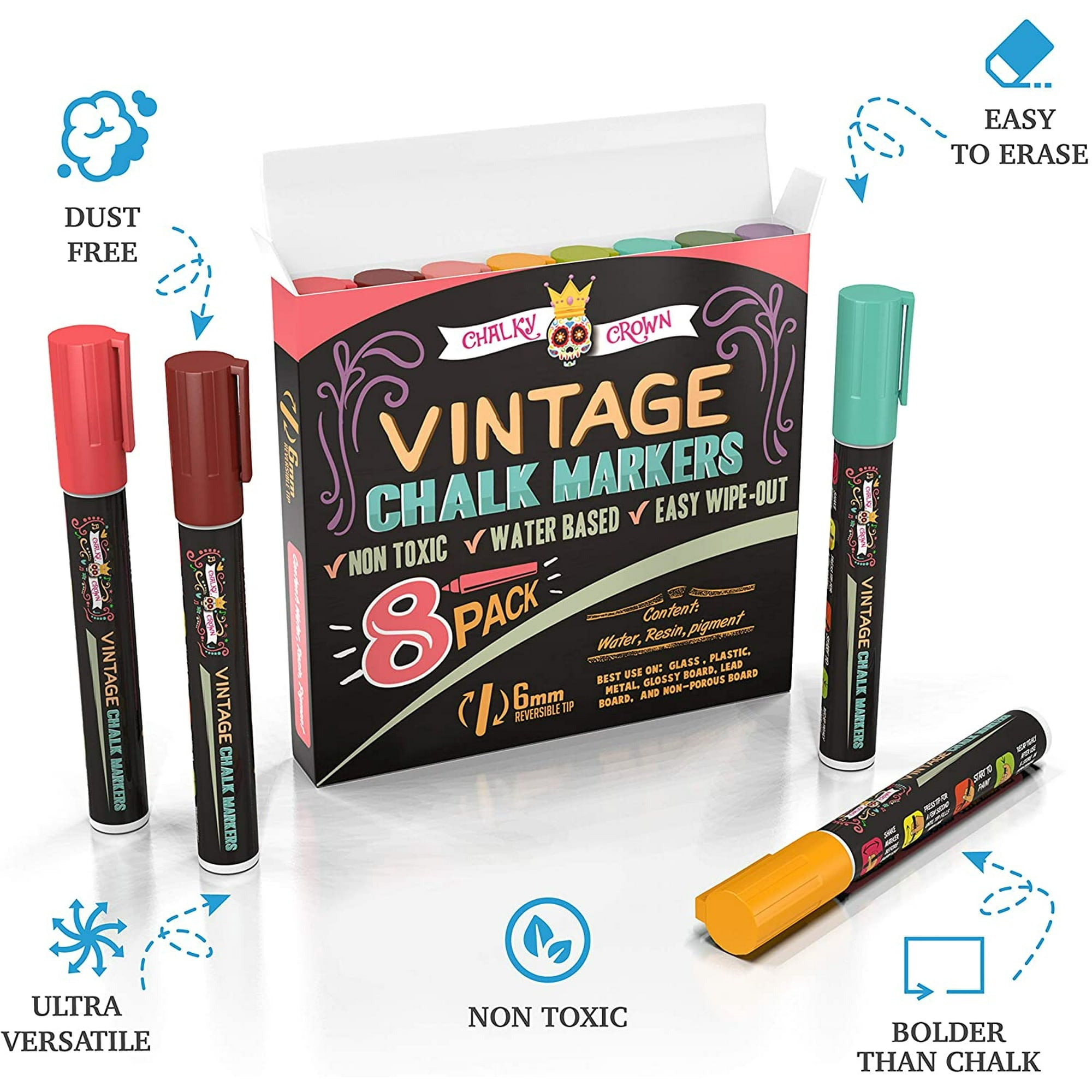 Chalky Crown Vintage Liquid Chalk Markers