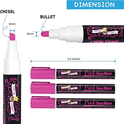 Pink Liquid Chalk Marker (5 Pack)