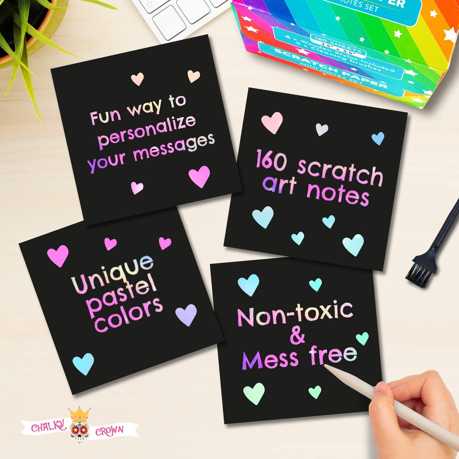 Scratch Paper Mini Notes (160 pcs)