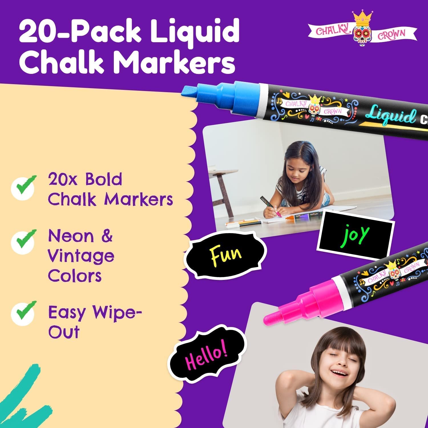  Classic Chalk Markers For Chalkboard Liquid Chalk Pen