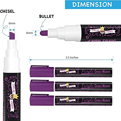 Purple Liquid Chalk Marker (5 Pack)