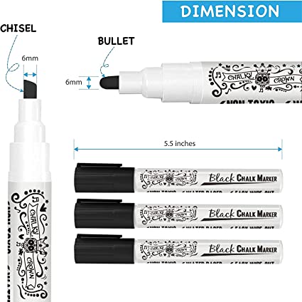 Black Liquid Chalk Marker (5 Pack)