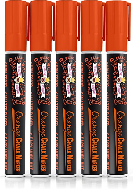 Orange Liquid Chalk Marker (5 Pack)