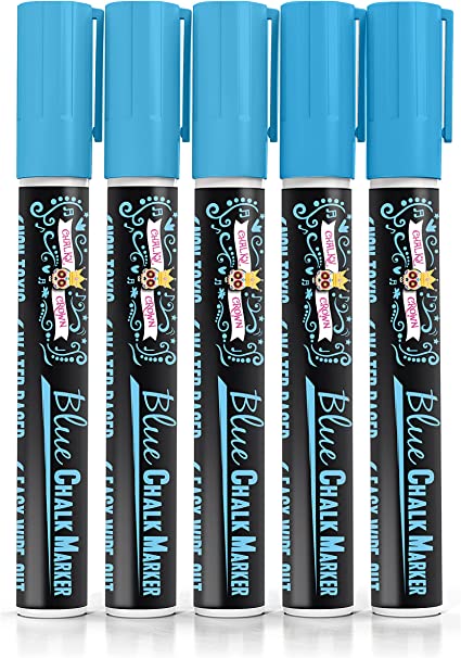 Blue Liquid Chalk Marker (5 Pack)