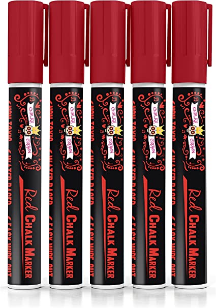 Red Liquid Chalk Marker (5 Pack)