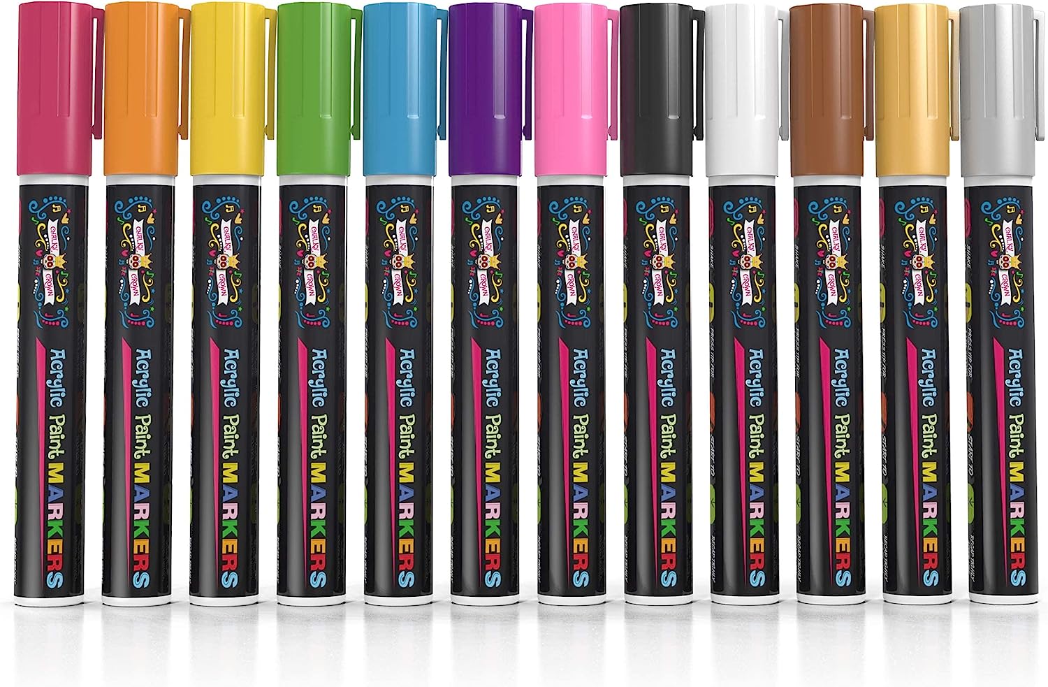 Acrylic Paint Markers - 6mm (12 pack)