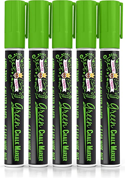 Green Liquid Chalk Marker (5 Pack)