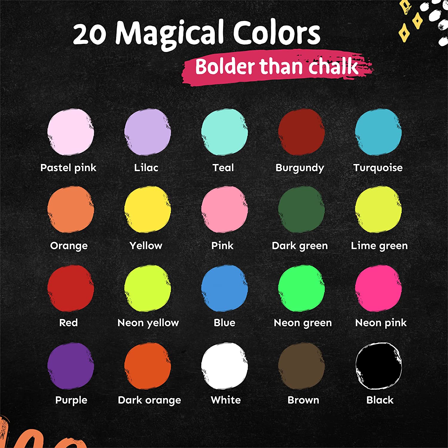 Liquid Chalk Markers (20 Pack) - Lana & Luca