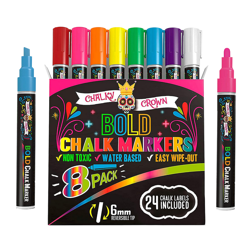 Mr. Pen-Chalk Markers, 6 Pack, Dual Tip, Assorted Color, 8 Labels, Chalk  Markers for Blackboard - Art Pens & Markers, Facebook Marketplace