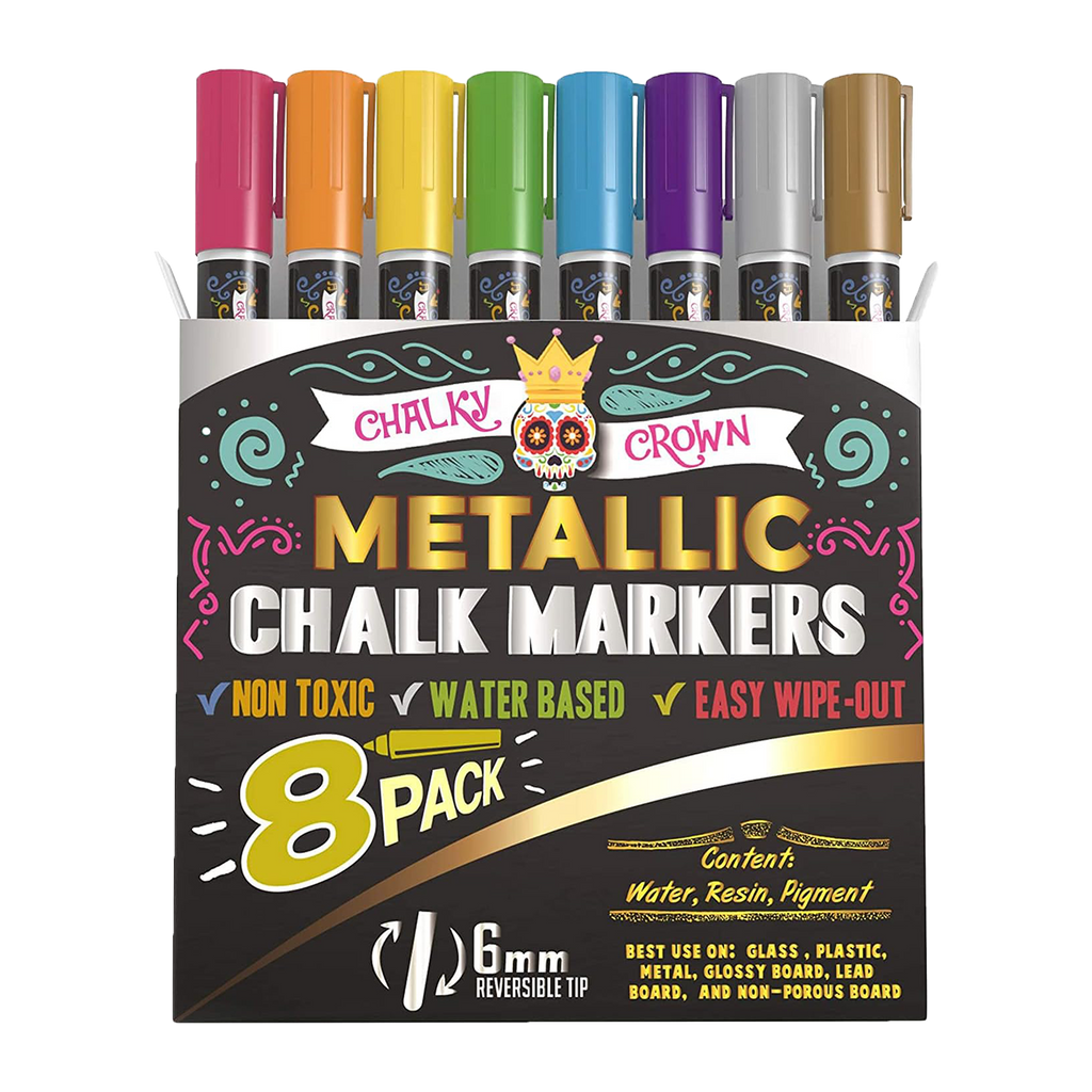 Store2508 Mobee Liquid Chalk Markers Reversible Tip