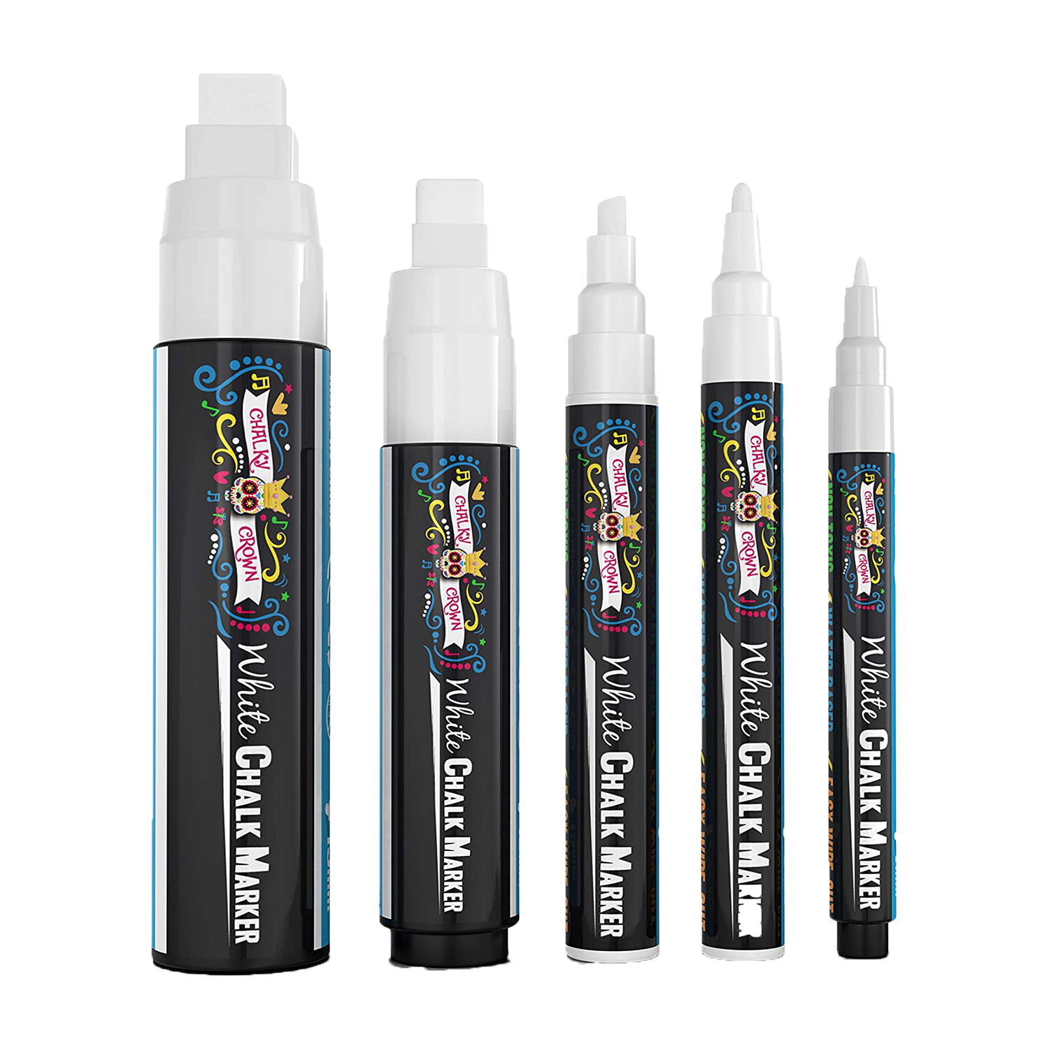 Liquid White Chalk Markers 5 Sizes